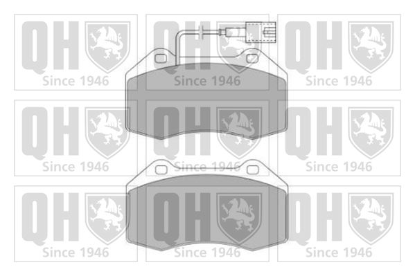 QUINTON HAZELL Комплект тормозных колодок, дисковый тормоз BP1636
